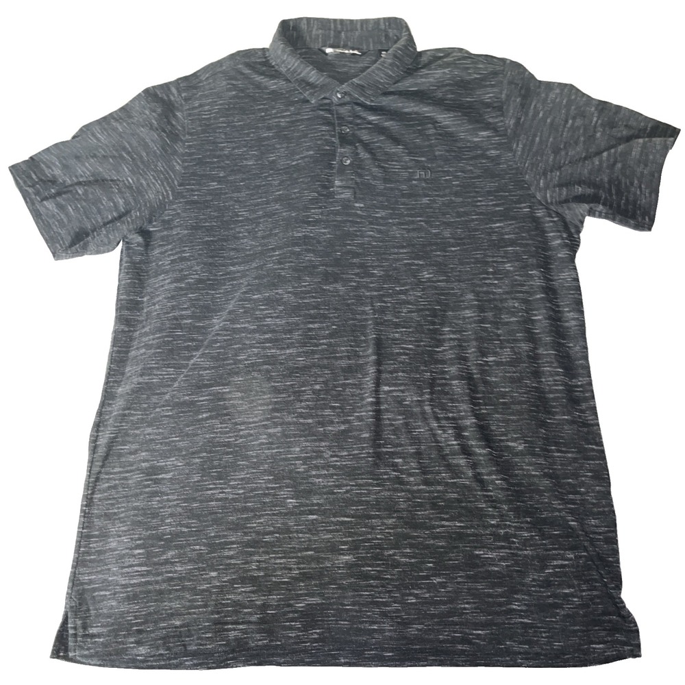 Travis Matthews Gray Heather Athletic Golf Sport Polo XXL